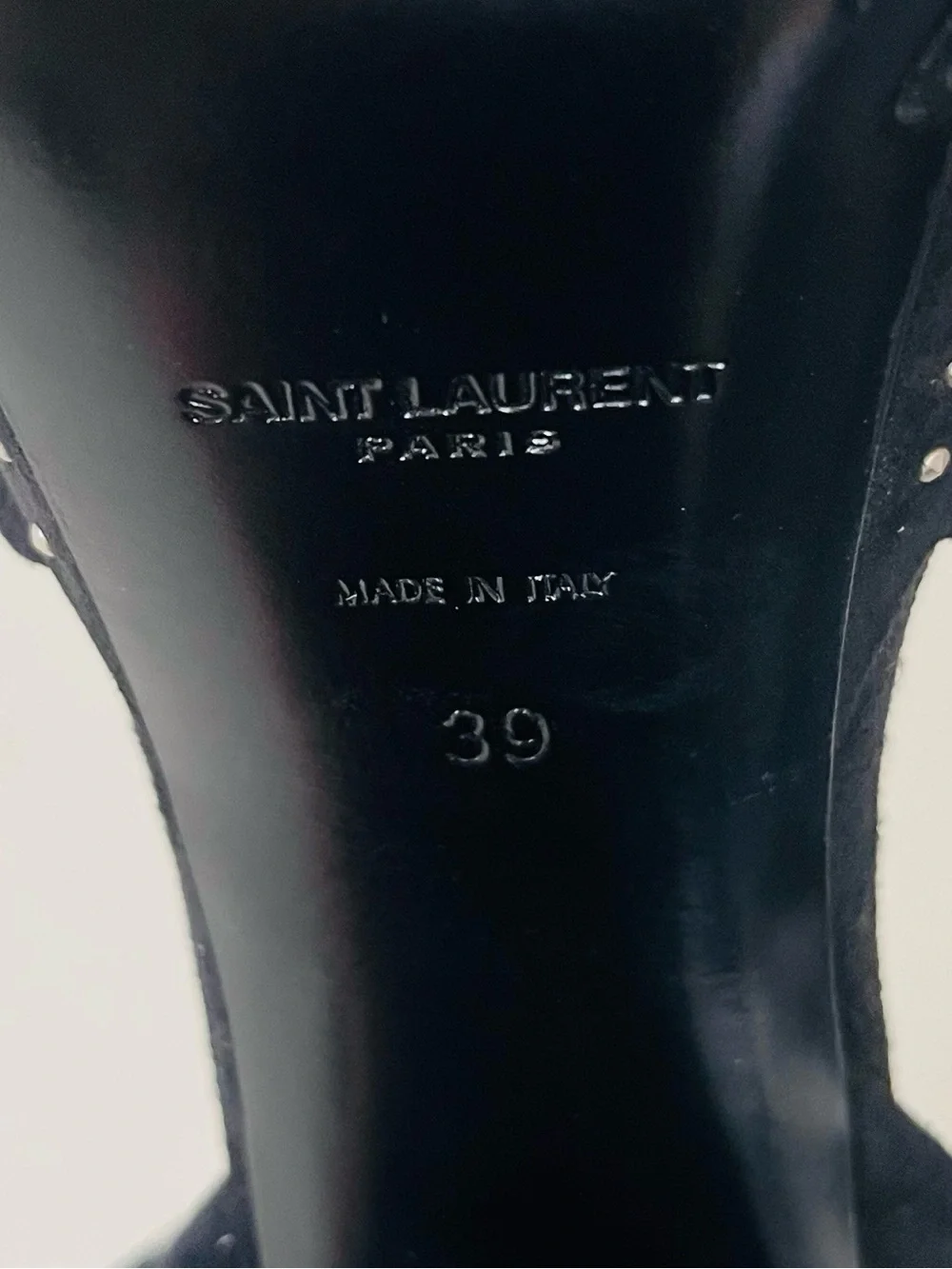 AUTHENTIC YSL STUDDED PLATFORMS